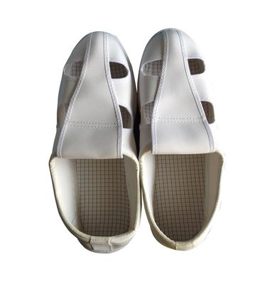 Esd-Cleanroom-Schuhe Loch weiße Farbeunisex-PVCs vier